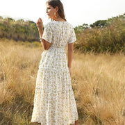 Elegant Floral Holiday Dress - WREN